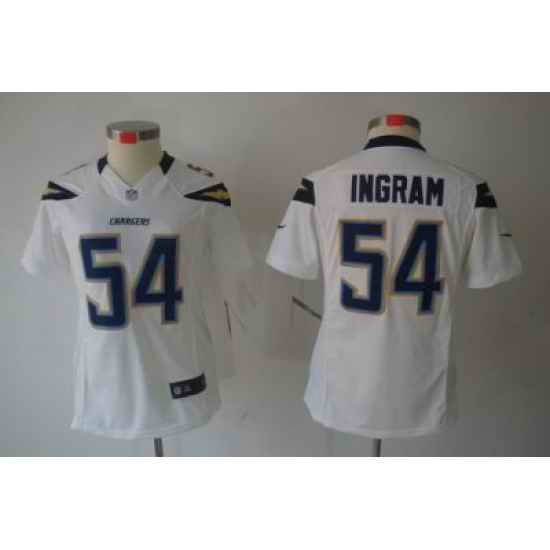 Women Nike San Diego Chargers #54 Melvin Ingram White Color[Women Limited Jerseys]